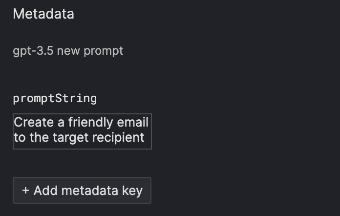 Edit result metadata
