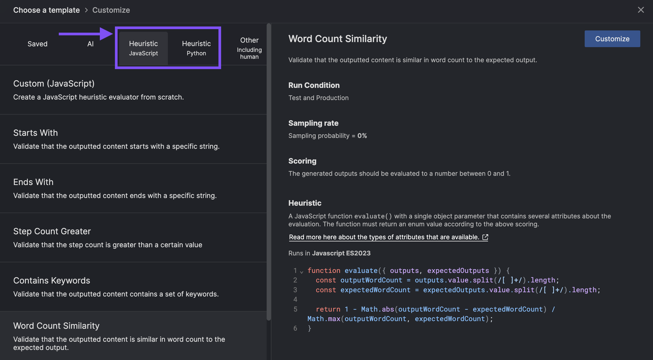 Heuristic evaluator functions in JavaScript or Python